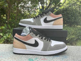 Authentic Air Jordan 1 Low GS Black/Sundial-Magic Ember