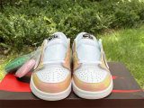 Authentic Air Jordan 1 Low Rainbow/White/Apricot