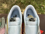 Authentic Air Jordan 1 Low Rainbow/White/Apricot