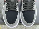 Authentic Air Jordan 1 Low Light Graphite/Vivid Orange