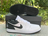 Authentic Air Jordan 1 Low White/Black