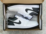 Authentic Air Jordan 1 Low White/Black