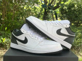 Authentic Air Jordan 1 Low White/Black