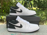 Authentic Air Jordan 1 Low White/Black