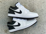 Authentic Air Jordan 1 Low White/Black