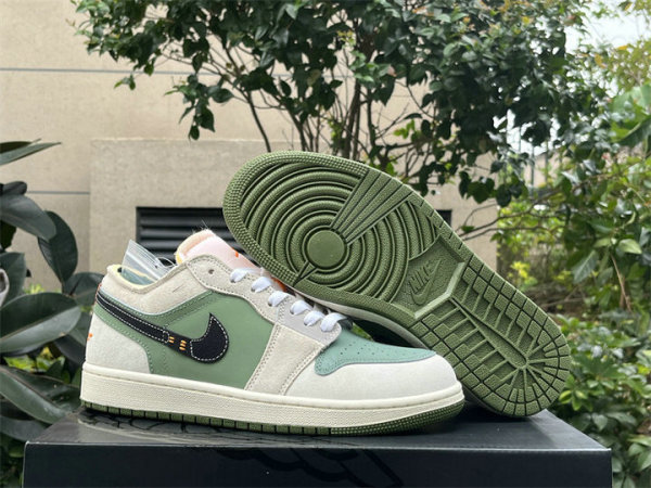 Authentic Air Jordan 1 Low Craft SE “Light Olive”