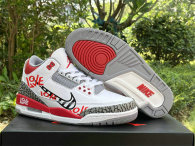 Authentic Air Jordan 3 “Fire Red” (DIY Love)