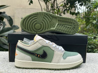 Authentic Air Jordan 1 Low Craft GS “Light Olive”