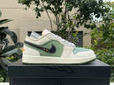 Authentic Air Jordan 1 Low Craft GS “Light Olive”