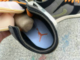 Authentic Air Jordan 1 Mid Grey/Green
