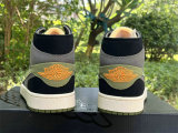 Authentic Air Jordan 1 Mid Grey/Green