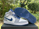 Authentic Air Jordan 1 Mid True Blue
