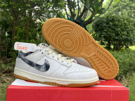 Authentic Nike Dunk Low White/Noir/Rouge