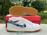 Authentic Nike Dunk Low White/Noir/Rouge