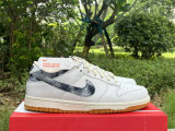 Authentic Nike Dunk Low White/Noir/Rouge
