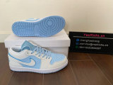 Authentic Air Jordan 1 Low Ice Blue