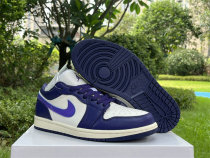 Authentic Air Jordan 1 Low GS Sky J Purple
