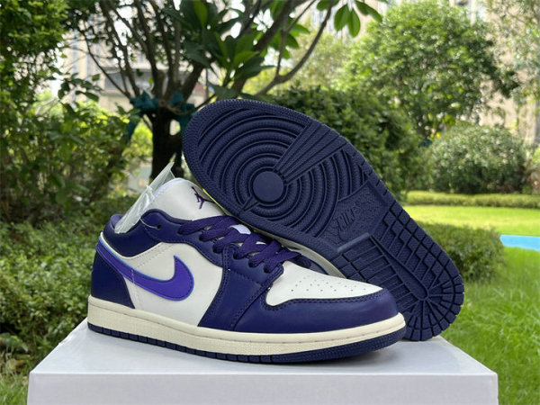 Authentic Air Jordan 1 Low GS Sky J Purple