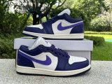 Authentic Air Jordan 1 Low Sky J Purple