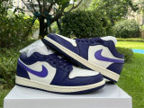Authentic Air Jordan 1 Low Sky J Purple