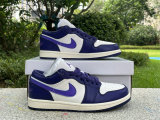 Authentic Air Jordan 1 Low Sky J Purple