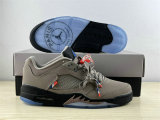 Authentic PSG x Air Jordan 5 Low GS Pumice/Black/Game Royal-Bright Crimson