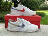 Authentic Nike Dunk Low White/Diffused Blue