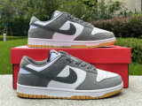 Authentic Nike Dunk Low White/Dark Grey