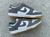 Authentic Nike Dunk Low White/Dark Grey