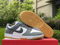 Authentic Nike Dunk Low White/Dark Grey