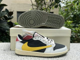 Authentic Travis Scott x Air Jordan 1 Low Yellow/Inverted Hook