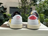 Authentic Travis Scott x Air Jordan 1 Low Yellow/Inverted Hook