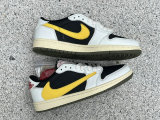 Authentic Travis Scott x Air Jordan 1 Low Yellow/Inverted Hook