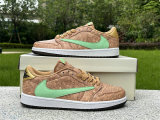Authentic Travis Scott x Air Jordan 1 Low Palmier/Noir/Blanc