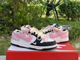 Authentic Nike Dunk Low Pink/White/Black