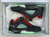 Authentic Clot x Air Jordan 5 Low Black/Silver/Red
