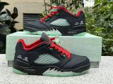Authentic Clot x Air Jordan 5 Low Black/Silver/Red