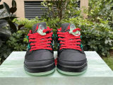 Authentic Clot x Air Jordan 5 Low Black/Silver/Red