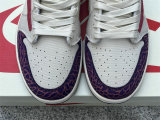 Authentic Travis Scott x Air Jordan 1 Low GS Purple/Red