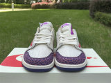 Authentic Travis Scott x Air Jordan 1 Low GS Purple/Red