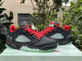 Authentic Clot x Air Jordan 5 Low Black/Silver/Red