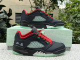 Authentic Clot x Air Jordan 5 Low Black/Silver/Red