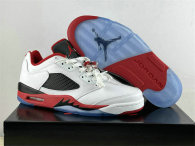 Authentic Air Jordan 5 Low GS “Fire Red”