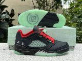 Authentic Clot x Air Jordan 5 Low Black/Silver/Red