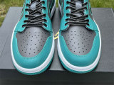 Authentic Air Jordan 1 Low Charcoal/Jade