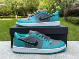 Authentic Air Jordan 1 Low Charcoal/Jade