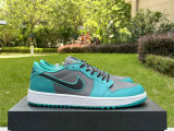 Authentic Air Jordan 1 Low Charcoal/Jade