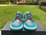 Authentic Air Jordan 1 Low Charcoal/Jade