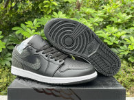 Authentic Air Jordan 1 Low Black Elephant
