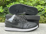 Authentic Air Jordan 1 Low Black Elephant